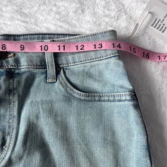 Fidelity Denim Kate Skirt Women’s Pencil Jean Blue Light Wash Size 27 NWT $188 - Picture 6 of 9